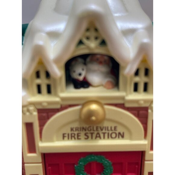 Hallmark Keepsake Kringleville Fire Station Ornament 2012 Santa & Pup Christmas - Picture 5 of 8